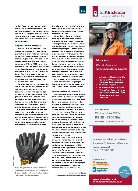 Vorschauseite 2: Hand-Arm-Vibrationen Effektiver Schutz