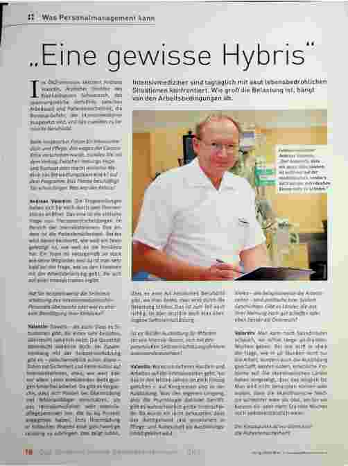 Vorschauseite 1: Eine gewisse Hybris.
