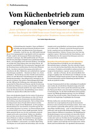 Vorschauseite 1: Vom Küchenbetrieb zum regionalen Versorger