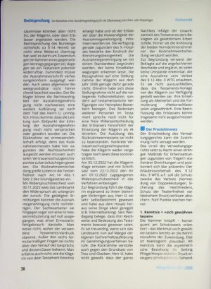 Vorschauseite 3: Zur Rücknahme einer Ausnahmegenehmigung für die Erbeinsetzung eines Heim oder Hospizträgers