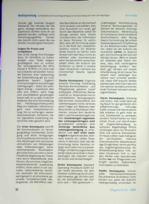 Vorschauseite 5: Zur Rücknahme einer Ausnahmegenehmigung für die Erbeinsetzung eines Heim oder Hospizträgers