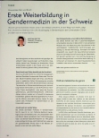 Vorschauseite 1: Erste Weiterbildung in Gendermedizin in der Schweiz