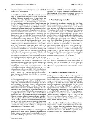 Vorschauseite 3: Pharmakologische (Zwangs-)Behandlung unter den Bedingungen des betreuungsrechtlichen Paradigmenwechsels