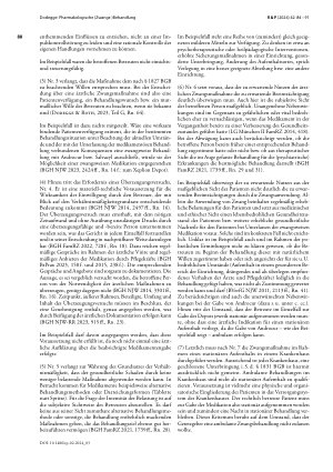 Vorschauseite 5: Pharmakologische (Zwangs-)Behandlung unter den Bedingungen des betreuungsrechtlichen Paradigmenwechsels