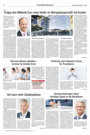 Vorschauseite 3: Gesundheitspolitik