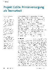 Vorschauseite 1: Projekt CoSta: Primärversorgung als Teamarbeit