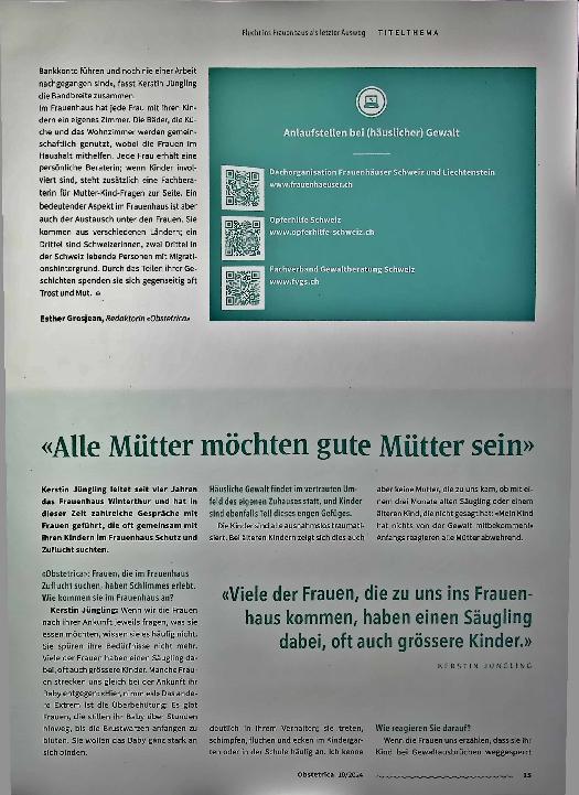 Vorschauseite 4: Flucht ins Frauenhaus als letzter Ausweg