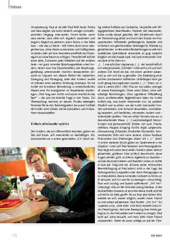 Vorschauseite 5: Miteinander Spielen: Peer-Beziehungen von Kindern mit Komplexer Behinderung