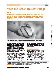 Vorschauseite 1: Auch die Seele braucht Pflege.