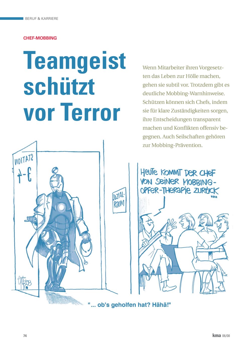 Vorschauseite 1: Teamgeist schützt vor Terror