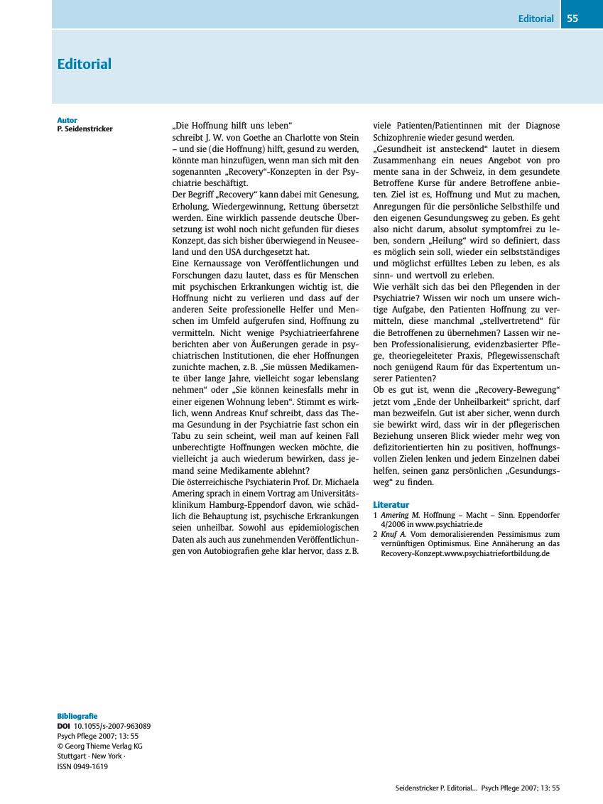 Vorschauseite 1: Editorial
