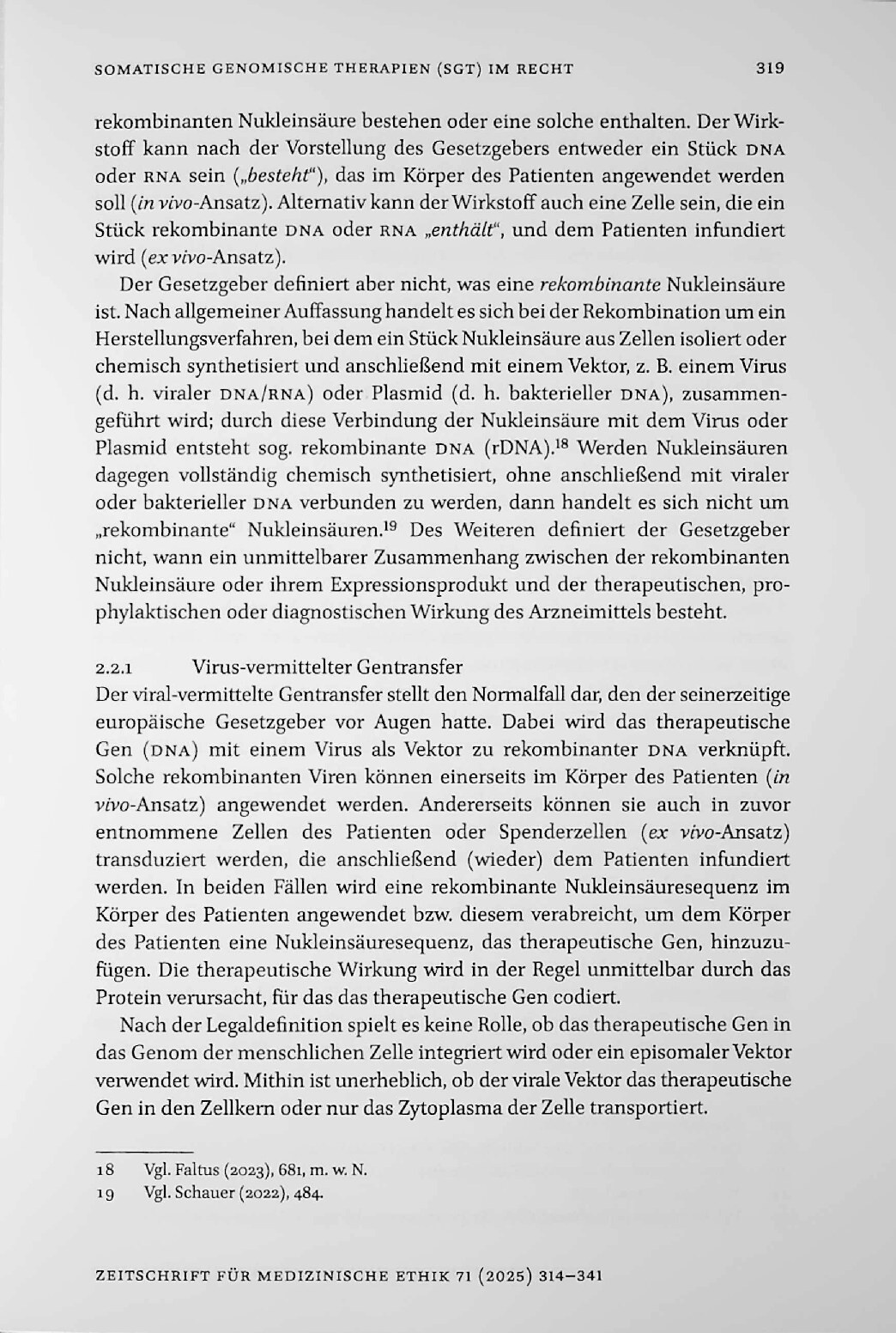 Vorschauseite 6: Somatische genomische Therapien (sgt) im Recht – Goldener Faden der Ariadne oder gordischer Knoten?