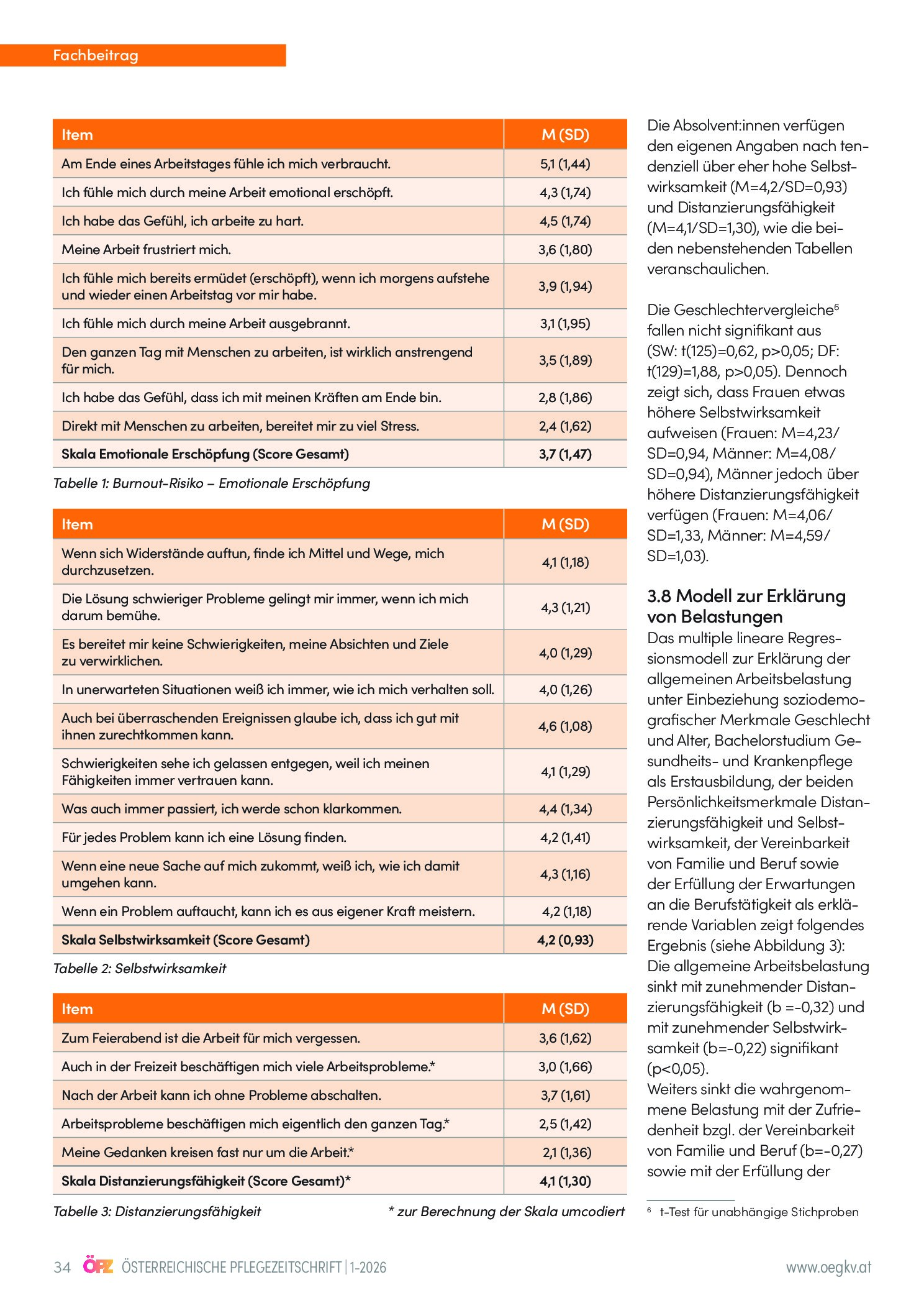 Vorschauseite 5: Berufszufriedenheit und Arbeitsbelastung im gehobenen Dienst der Gesundheits- und Krankenpflege