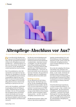 Vorschauseite 1: Altenpflege-Abschluss vor Aus?