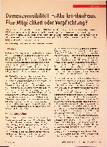 Vorschauseite 1: Demenzsensibilität im Akutkrankenhaus. Eine Möglichkeit oder Verpflichtung?