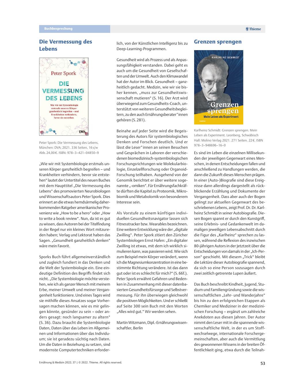 Vorschauseite 1: Buchbesprechung