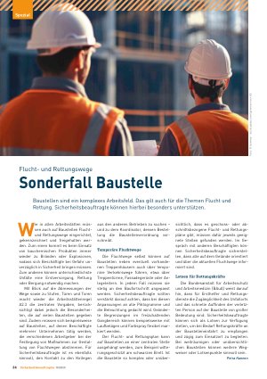 Vorschauseite 1: Fluchtund Rettungswege Sonderfall Baustelle