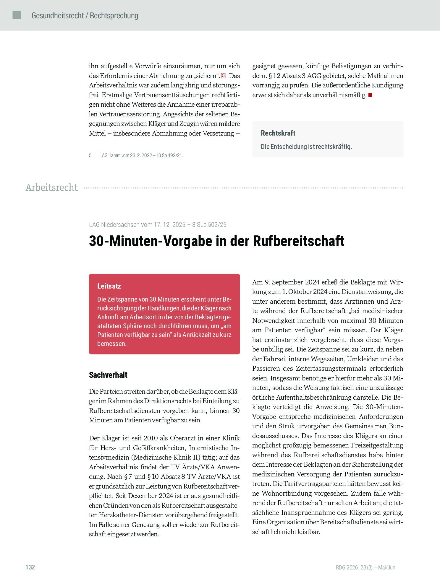 Vorschauseite 4: Außerordentliche Kündigung wegen sexueller Belästigung