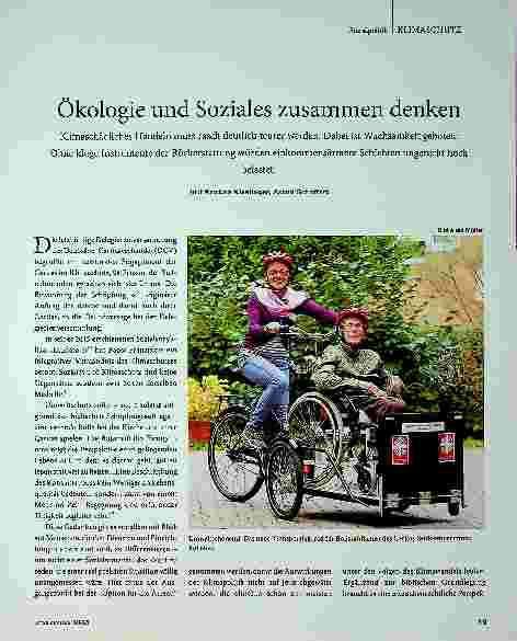 Vorschauseite 1: Ökologie und Soziales zusammen denken