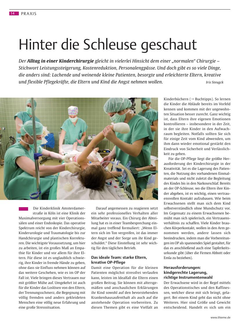 Vorschauseite 1: Hinter die Schleuse geschaut