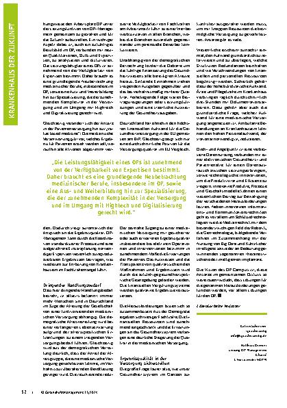 Vorschauseite 3: Medizin von morgen gemeinsam gestalten. Mit holistischem Ansatz zum Paradigmenwechsel im OP.