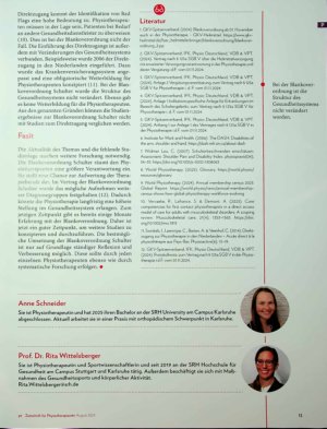 Vorschauseite 4: Einführung der Blankoverordnung Schulter Befragung zu Befund und Therapieplanung