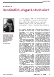 Vorschauseite 1: Verständlich, elegant, strukturiert