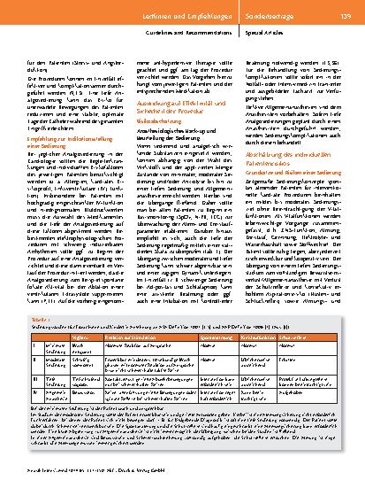 Vorschauseite 3: Analogsedierung in der Kardiologie Konsensuspapier der DGK und DGAI 2024