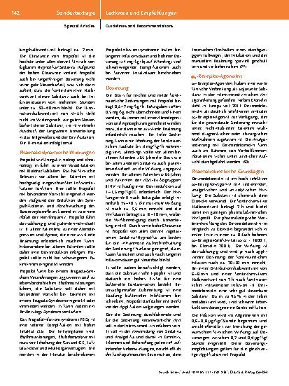 Vorschauseite 6: Analogsedierung in der Kardiologie Konsensuspapier der DGK und DGAI 2024