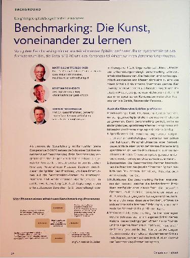Vorschauseite 1: Benchmarking: Die Kunst, voneinander zu Lernen