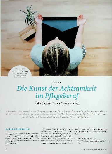 Vorschauseite 1: Die Kunst der Achtsamkeit im Pflegeberuf Kleine Übungen für mehr Balance im Alltag
