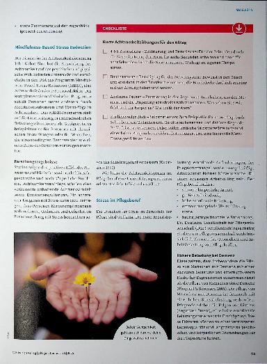 Vorschauseite 2: Die Kunst der Achtsamkeit im Pflegeberuf Kleine Übungen für mehr Balance im Alltag