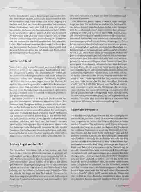 Vorschauseite 2: Die (neue) Einsamkeit der Sterbenden: Sinn und Geborgenheit als Puffer