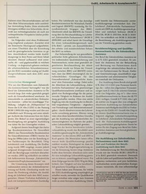 Vorschauseite 3: Die strukturelle Benachteiligung von Auszubildenden in der Zahnärztlichen Assistenz