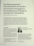 Vorschauseite 1: Das Monatsgespräch - Zentralelement des Bundespersonalvertretungsgesetzlich kodifizierten Verhaltensprinzips des Verhandelns.