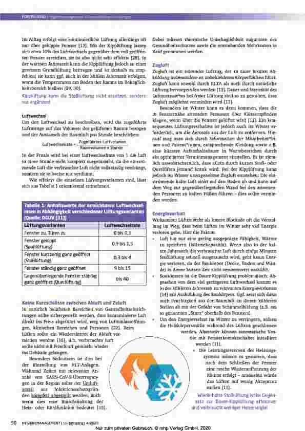Vorschauseite 4: Hygienemanagement in Gesundheitseinrichtungen Teil 4: Effektives Lüften während der Pandemie