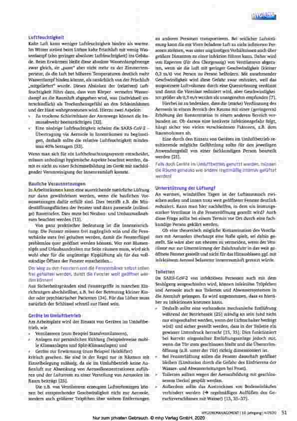 Vorschauseite 5: Hygienemanagement in Gesundheitseinrichtungen Teil 4: Effektives Lüften während der Pandemie