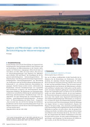 Vorschauseite 1: Umwelthygiene Hygiene und Mikrobiologie – unter besonderer Berücksichtigung der Wasserversorgung