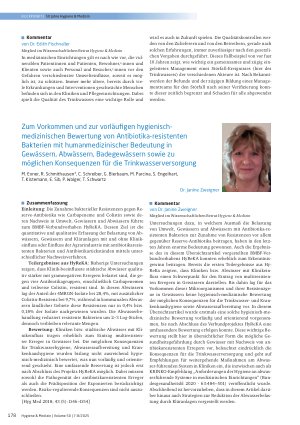 Vorschauseite 3: Umwelthygiene Hygiene und Mikrobiologie – unter besonderer Berücksichtigung der Wasserversorgung