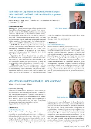 Vorschauseite 4: Umwelthygiene Hygiene und Mikrobiologie – unter besonderer Berücksichtigung der Wasserversorgung