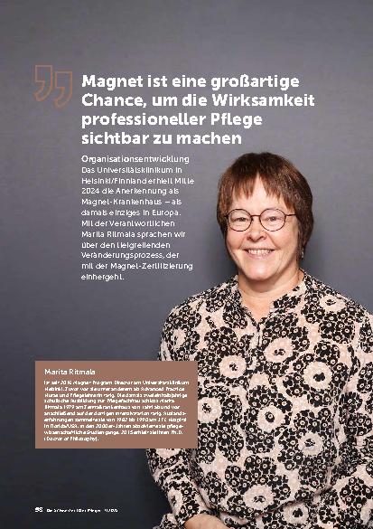 Vorschauseite 1: Magnet ist eine großartige Chance, um die Wirksamkeit professioneller Pflege sichtbar zu machen