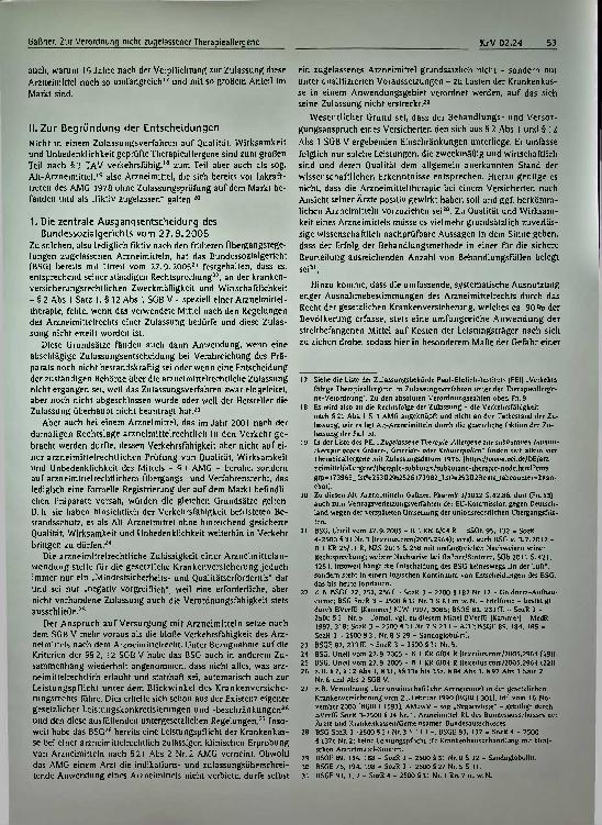 Vorschauseite 3: Zur Verordnung nicht zugelassener Therapieallergene zu Lasten der gesetzlichen Krankenversicherung.