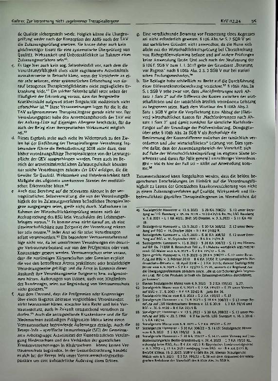 Vorschauseite 5: Zur Verordnung nicht zugelassener Therapieallergene zu Lasten der gesetzlichen Krankenversicherung.