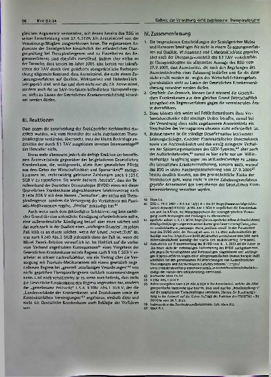 Vorschauseite 6: Zur Verordnung nicht zugelassener Therapieallergene zu Lasten der gesetzlichen Krankenversicherung.
