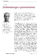Vorschauseite 1: Rückmeldungen systematisieren