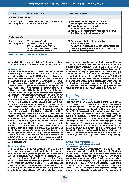 Vorschauseite 3: Anleitung und Betreuung von Pflegestudierenden in Praxisphasen: Ergebnisse von Fokusgruppeninterviews