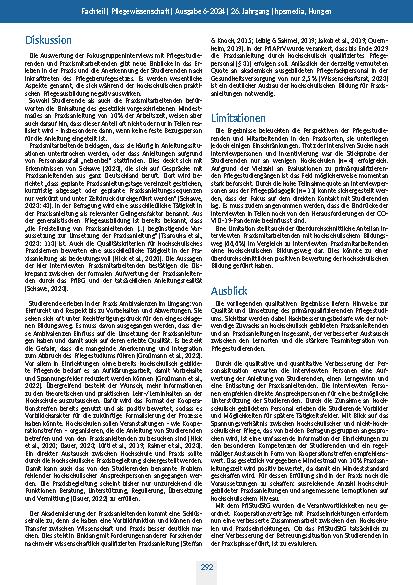 Vorschauseite 5: Anleitung und Betreuung von Pflegestudierenden in Praxisphasen: Ergebnisse von Fokusgruppeninterviews