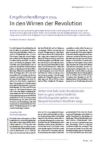 Vorschauseite 2: Entgeltverhandlungen 2024 In den Wirren der Revolution
