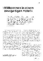 Vorschauseite 2: "Willkommen in einem einzigartigen Hotel!"
