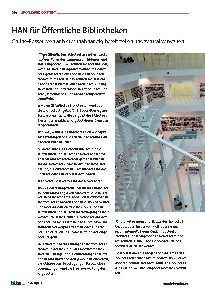 Vorschauseite 1: HAN für Öffentliche Bibliotheken